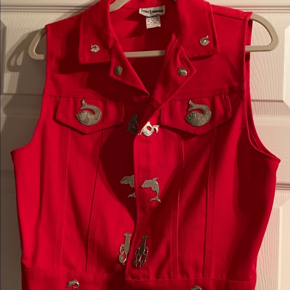 Lori Lundon VINTAGE VEST Size M